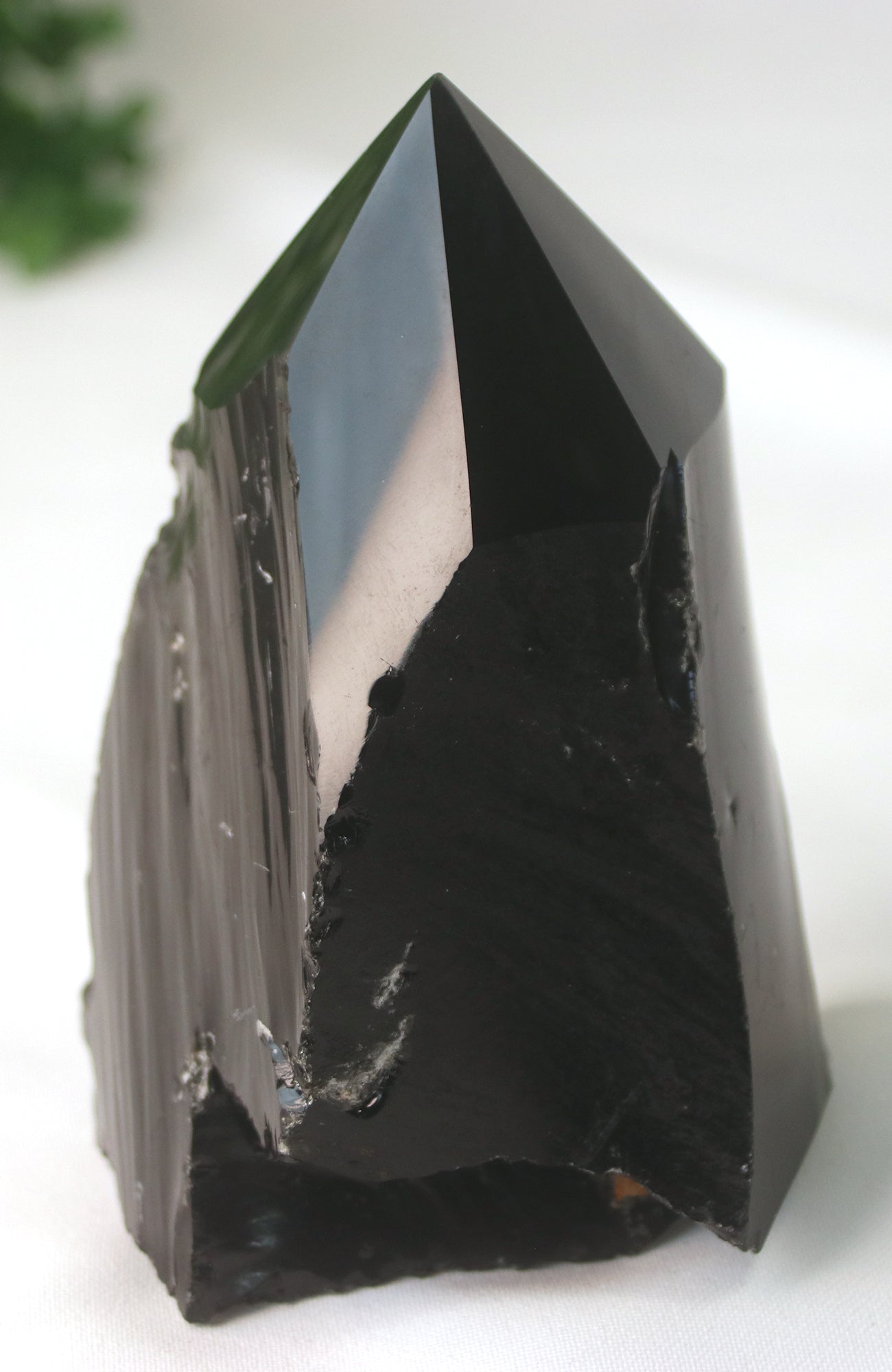 Black Obsidian Polished Top Point